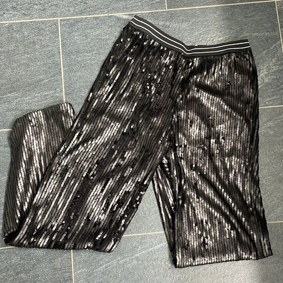 Free People Just A Dreamer Sequined Pants - Picture 1 of 6